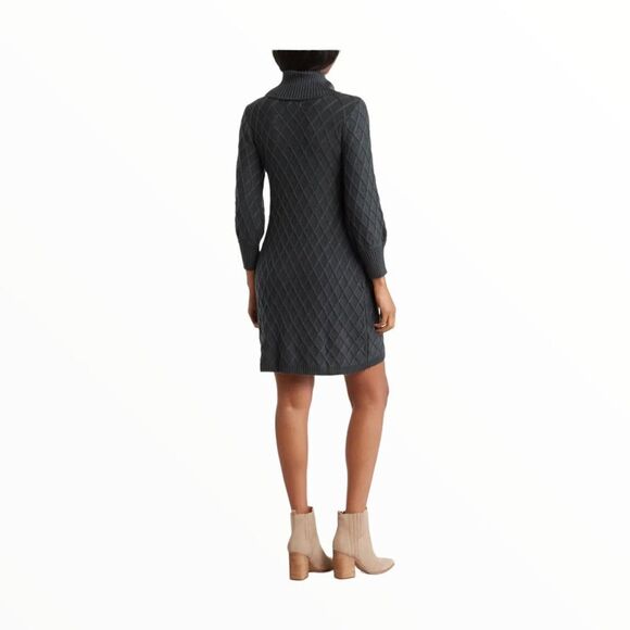 ELIZA J | Hunter | CABLE KNIT POCKET SWEATER DRESS - Picture 3 of 4